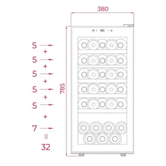 Teka Freestanding Beverage Cooler, RVF 20110 GBK (309 L)