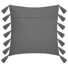 Atmosphera Tassel Cushion (50 x 50 x 18 cm, Slate Gray)