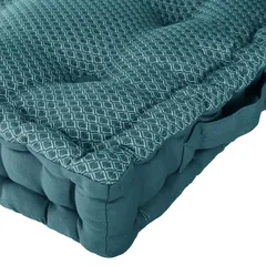 Atmosphera Square Floor Cushion (40 x 40 x 8 cm, Blue)