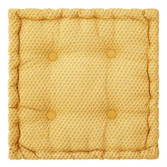 Atmosphera Square Floor Cushion (40 x 40 x 8 cm, Yellow)