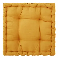 Atmosphera Square Floor Cushion (40 x 40 x 8 cm, Yellow)