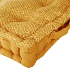 Atmosphera Square Floor Cushion (40 x 40 x 8 cm, Yellow)