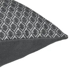 Atmosphera Patterned Cushion (38 x 38 cm, Gray)