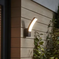GoodHome Gambell LED Fixed Outdoor Wall Light (8.5 W, Warm White)