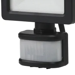 GoodHome Lucano LED PIR Floodlight, AFD1017-IB (10 W, Cool White)