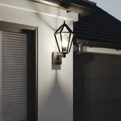 GoodHome Radley E 27 Fixed PIR Outdoor Wall Light (25 W)