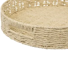 5Five Round Braided Serving Tray (35 x 7 cm)