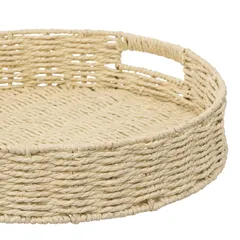 5Five Round Braided Serving Tray (35 x 7 cm)