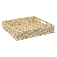 5Five Square Braided Serving Tray (35 x 35 x 7 cm)