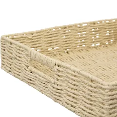 5Five Square Braided Serving Tray (35 x 35 x 7 cm)