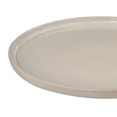 طبق مائدة حجر رملي إس جي (27 × 2 سم ، بيج)