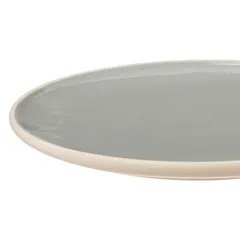 طبق مائدة فخاري إس جي (27.3 × 2.8 سم ، زيتوني أخضر)