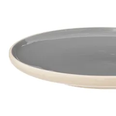SG Earthenware Dessert Plate (19.9 x 2.4 cm, Gray)