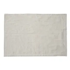 SG Washed Linen & Cotton Placemat (30 x 0.2 x 45 cm, Clear Gray)
