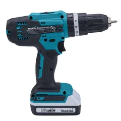 Makita Cordless Hammer Driver Drill W/Batteries, Charger & Accessory Set, HP488DAEX1 (18 V)