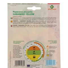 Royal Seeds Yellow Habanero Pepper Seed Pack