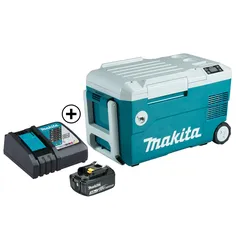 Makita Cordless Cooler/Warmer Box, DCW180Z-PR (18 V) + Battery & Charger