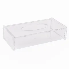 علبة مناديل أكريليك أوركيد (26.2 × 13.6 × 6.7 سم)