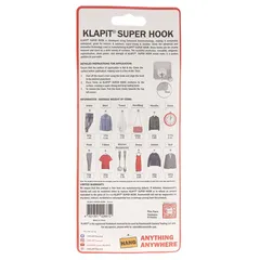 KLAPiT Super Hook Pack at 4 Pc., Silver