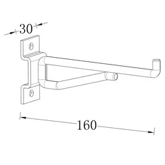 خطاف فولاذي جود هوم راند (16 × 3 × 6.6 سم)