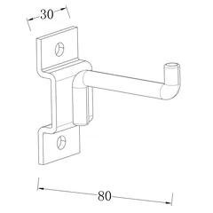 خطاف فولاذي جود هوم راند (8 × 3 × 6.6 سم)