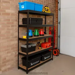 وحدة رفوف معدنية 5 طبقات جود هوم رند (40 × 127.6 × 180 سم)