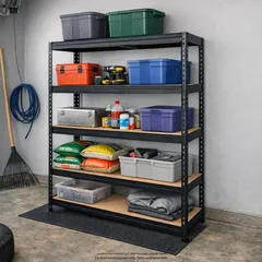 وحدة رفوف معدنية 5 طبقات جود هوم رند (40 × 127.6 × 180 سم)