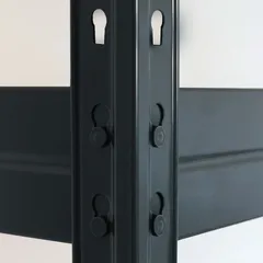GoodHome Rand Stackable Metal Rivet Shelf (40 x 127.6 x 46 cm)