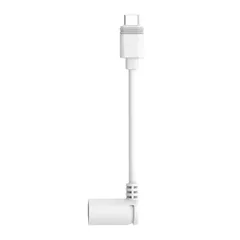 Ring Barrel Plug to USB-C Adapter, B0B3Y9553X (White, 10.8 cm)