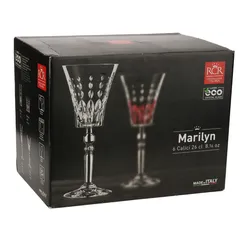 RCR Marilyn Crystal Goblet Set (260 ml, 6 Pc.)