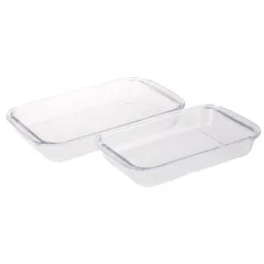 طقم صواني فرن من الزجاج المقسى مارينكس (2.2 لتر + 1.6 لتر)