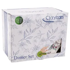 Claytan Floral Multicolor Dinner Set (24 Pc.)