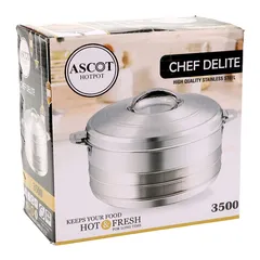Ascot Chef Delite Stainless Steel Hotpot (3500 ml)