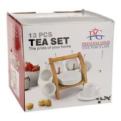 Princess Gold Porcelain Tea Set (13 Pc.)