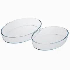 Simax Oval Glass Baking Dish Set (3 L + 2.2 L)