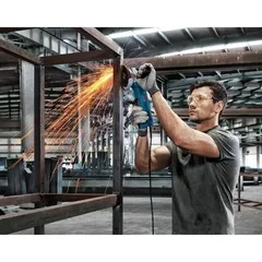 Bosch Professional Corded Rotary Hammer W/SDS Plus, GBH 220 (720 W) + Professional Corded Angle Grinder, GWS9-115 (900 W)
