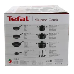 Tefal Super Cook Non-Stick Aluminum Cookware Set (13 Pc.)