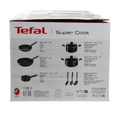 Tefal Super Cook Non-Stick Aluminum Cookware Set (10 Pc.)
