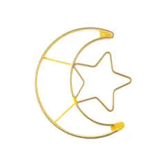 Hilalful Moon Star LED Light (60 x 51 x 1.7 cm)