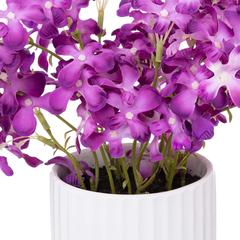 Artificial Violet Plant W/Pot (22 x 22 x 27 cm)