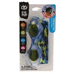 Aqua Eye Pop Freestyle Youth Swim Goggles (Blue)