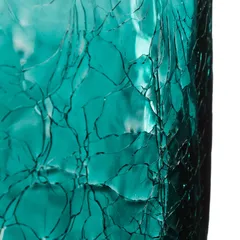 Atmosphera Crackled Glass Vase (Assorted colors/designs, 14.8 x 30.3 cm)