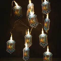 Hilalful Battery-Operated Eid Mubarak LED String Light (1.65 m)