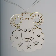 Hilalful Battery-Operated Eid Sheep LED String Light (1.65 m)