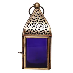 Hilalful Authentic Handmade Lantern (13 cm x 6 cm x 6 cm, Purple)