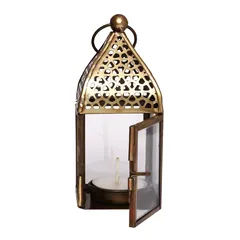 Hilalful Authentic Handmade Lantern (13 cm x 6 cm x 6 cm, Clear)