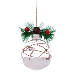 Atmosphera Bauble W/Branches & Berries (Assorted colors/designs, 9 x 9 x 12 cm)