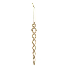 Atmosphera Spiral Stalactite Tree Ornament Set (4 Pc., 2 x 2 x 20 cm, Gold)