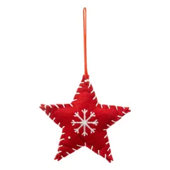 Atmosphera Red Tree Ornament Set (3 Pc., 9 x 1 x 9.5 cm)