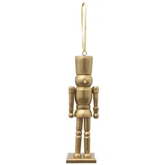 Atmosphera Golden Nutcracker Tree Ornament (5 x 4.5 x 17.7 cm)